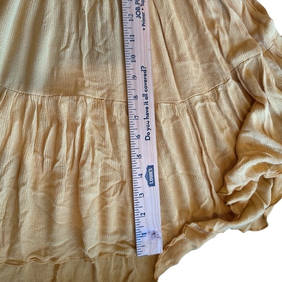 Anthropologie En Elly oversized Tiered Yellow Maxi Dress in extra small - Picture 11 of 14